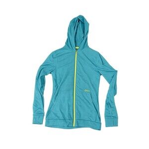 Asics Women’s Blue Teal Full-Zip Hoodie – Small